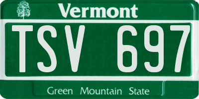 VT license plate TSV697