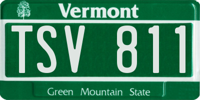 VT license plate TSV811