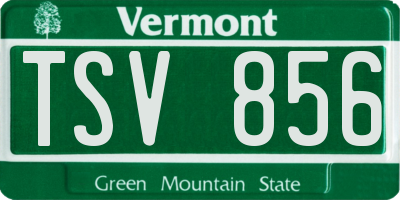 VT license plate TSV856