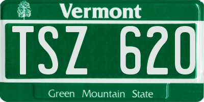 VT license plate TSZ620