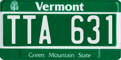 VT license plate TTA631
