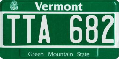 VT license plate TTA682