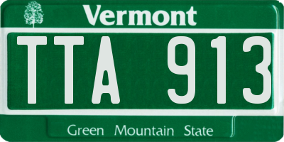 VT license plate TTA913