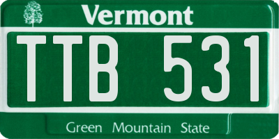 VT license plate TTB531
