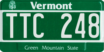 VT license plate TTC248