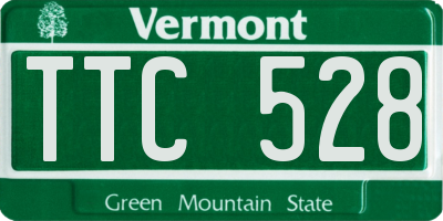 VT license plate TTC528
