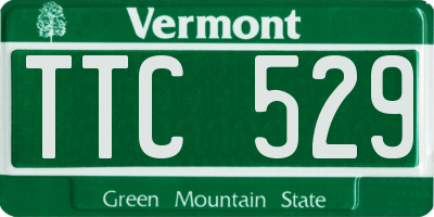 VT license plate TTC529