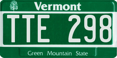 VT license plate TTE298