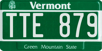 VT license plate TTE879