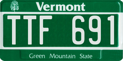 VT license plate TTF691