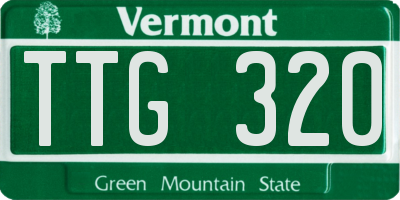 VT license plate TTG320