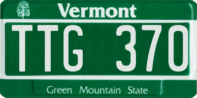 VT license plate TTG370