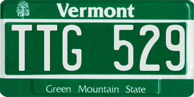 VT license plate TTG529
