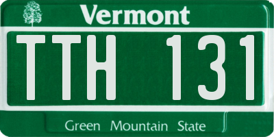 VT license plate TTH131