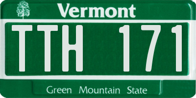 VT license plate TTH171
