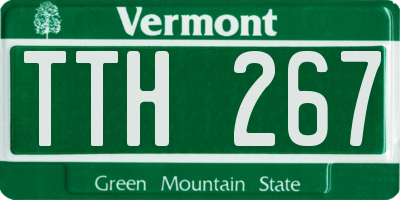 VT license plate TTH267
