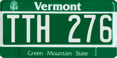 VT license plate TTH276