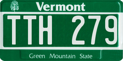 VT license plate TTH279