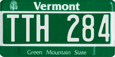 VT license plate TTH284