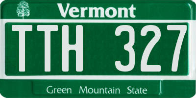 VT license plate TTH327