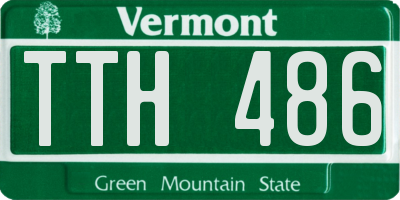 VT license plate TTH486