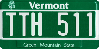 VT license plate TTH511