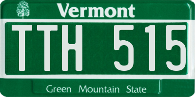VT license plate TTH515