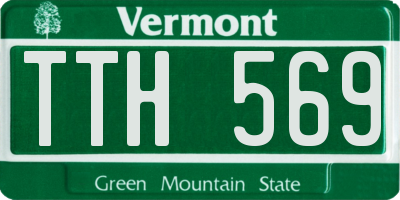 VT license plate TTH569