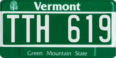 VT license plate TTH619