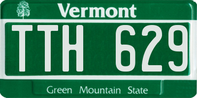 VT license plate TTH629