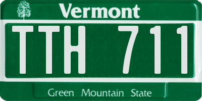 VT license plate TTH711