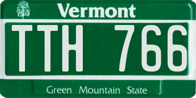 VT license plate TTH766