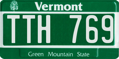 VT license plate TTH769