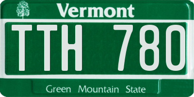 VT license plate TTH780
