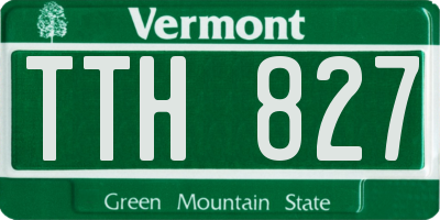 VT license plate TTH827
