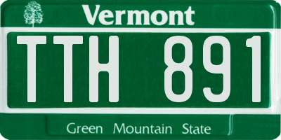 VT license plate TTH891