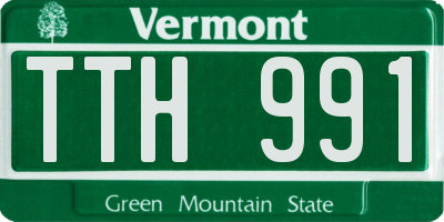 VT license plate TTH991