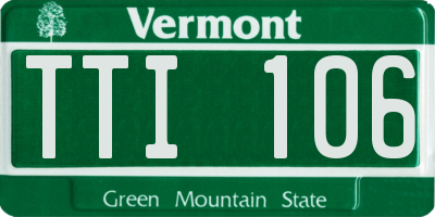 VT license plate TTI106