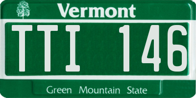 VT license plate TTI146