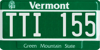 VT license plate TTI155