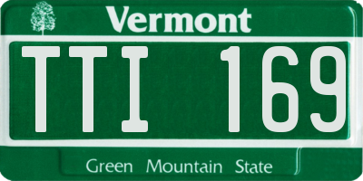 VT license plate TTI169