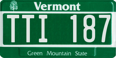 VT license plate TTI187