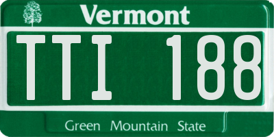 VT license plate TTI188