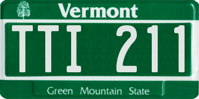 VT license plate TTI211