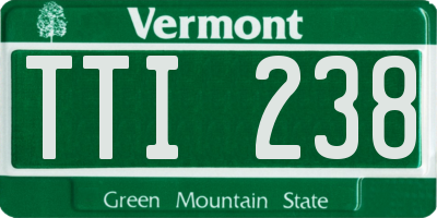 VT license plate TTI238