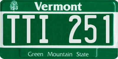 VT license plate TTI251