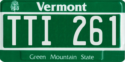 VT license plate TTI261