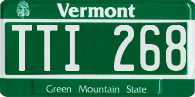 VT license plate TTI268