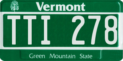 VT license plate TTI278