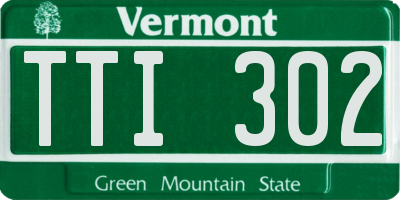 VT license plate TTI302